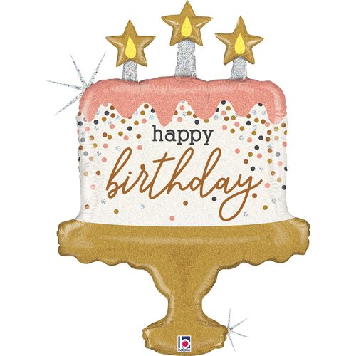 五彩紙屑生日蛋糕
