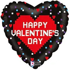 黑紅情人節愛心