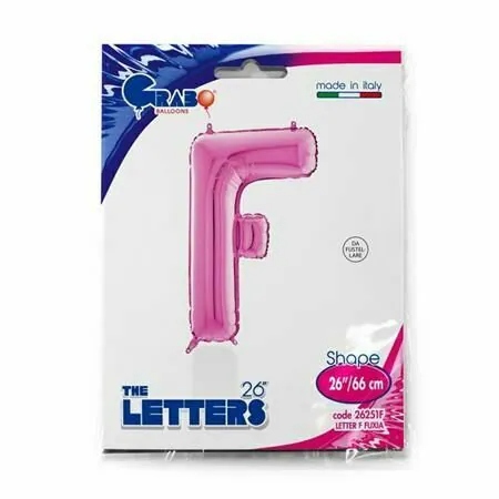字母F桃粉