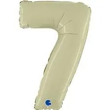 數字7橄欖綠